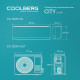 Классическая сплит-система СOOLBERG City (on/off) CS-12SH1-IN/CS-12SH1-OUT